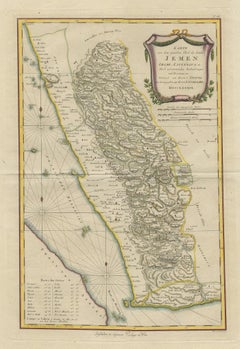 Antique Map of Yemen by Schraembl, 1789