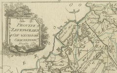 Antique Map of Zevenwolden, Friesland by von Reilly, 1791
