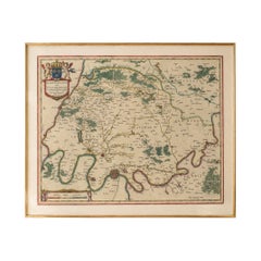 Antique Map Paris & Île-de-France – Blaeu Hand Colored c.1642