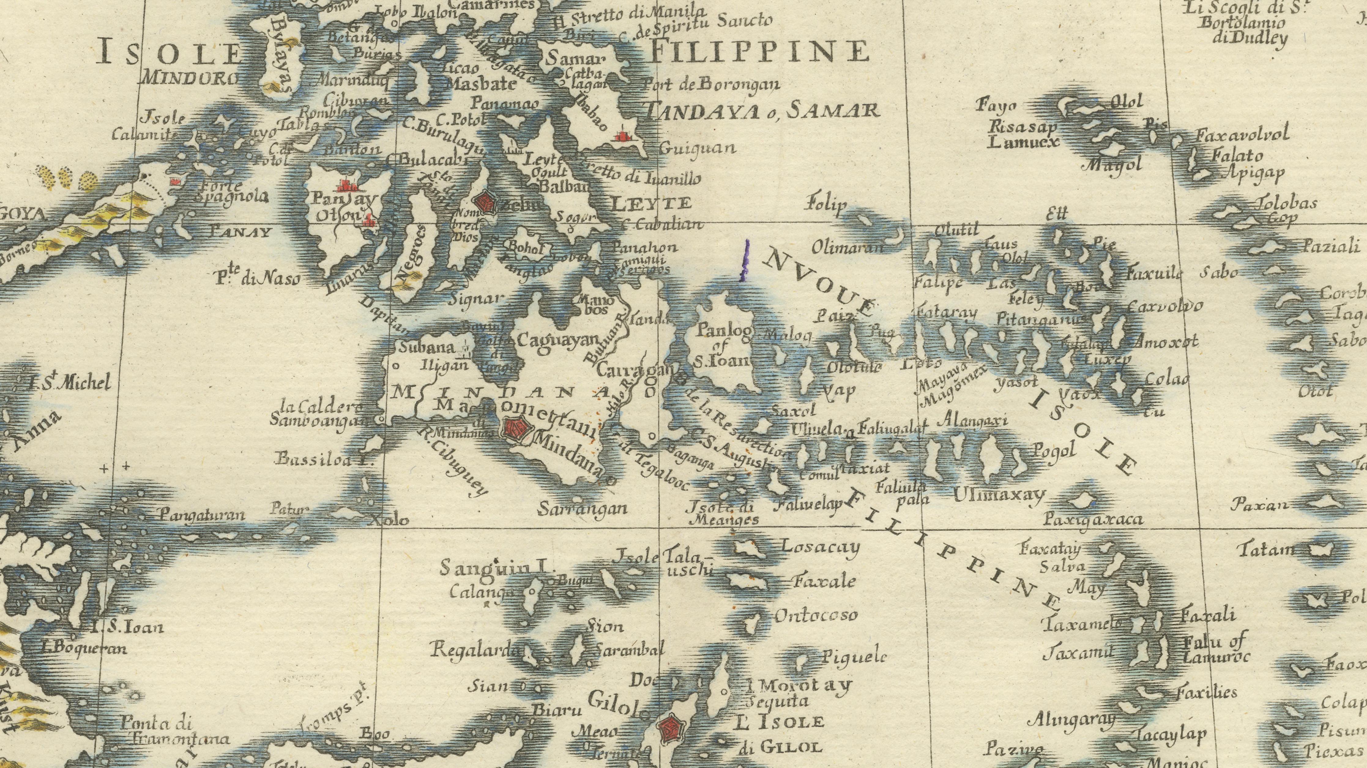 Antique Map Philippines – Moluccas, Celebes, Spice Islands – Tirion, c.1738