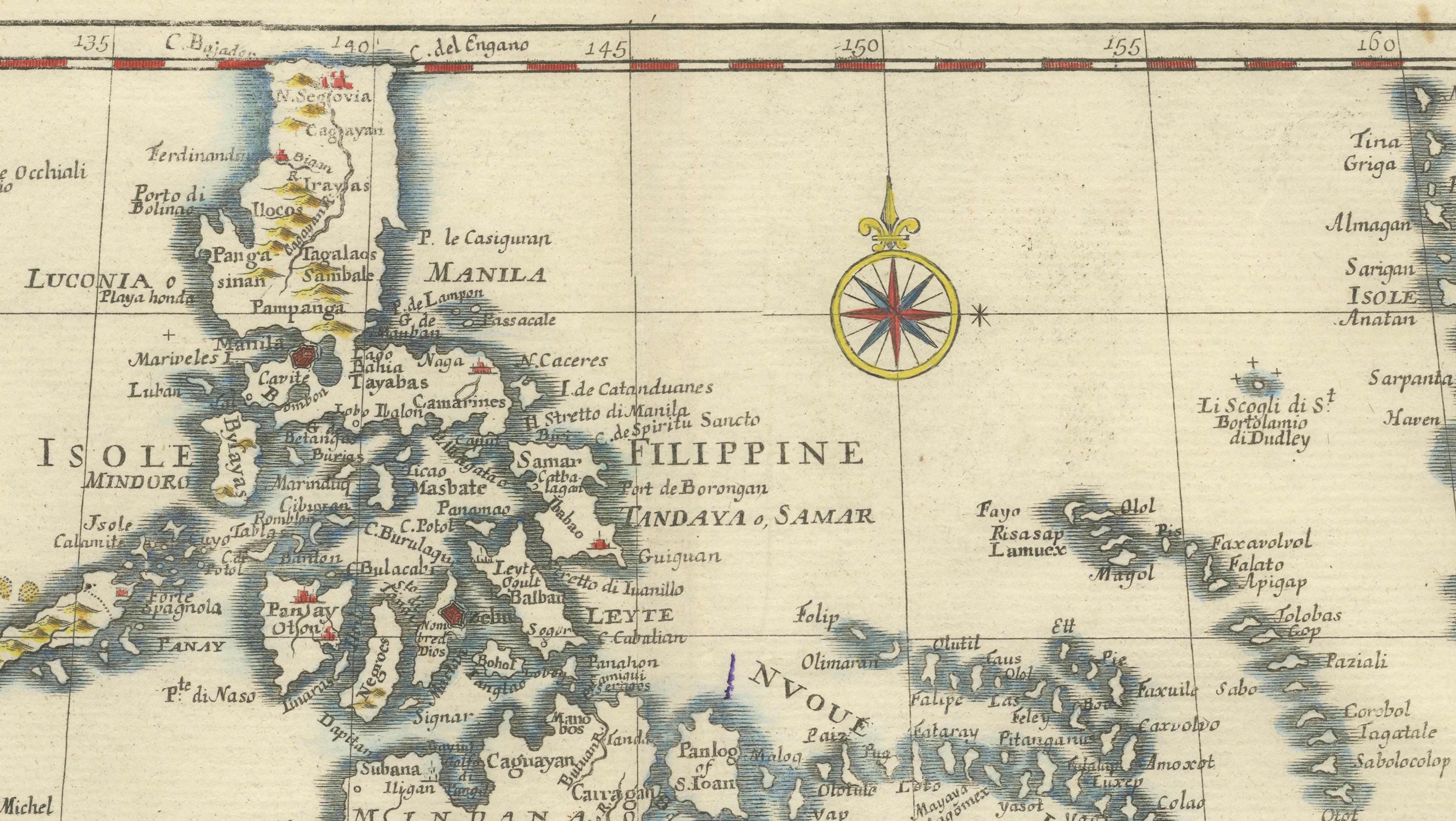 Antique Map Philippines – Moluccas, Celebes, Spice Islands – Tirion, c.1738