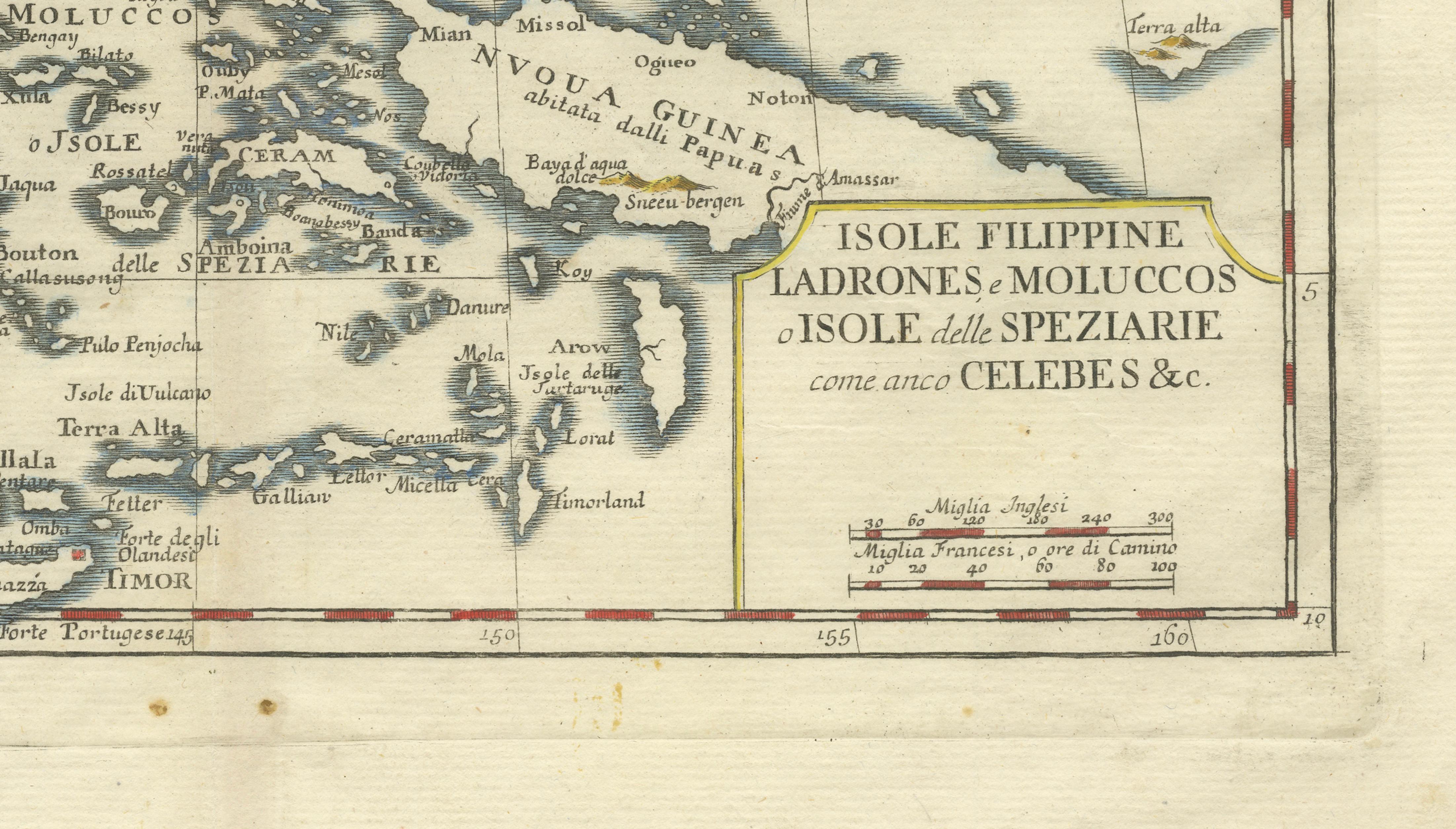 Antique Map Philippines – Moluccas, Celebes, Spice Islands – Tirion, c.1738
