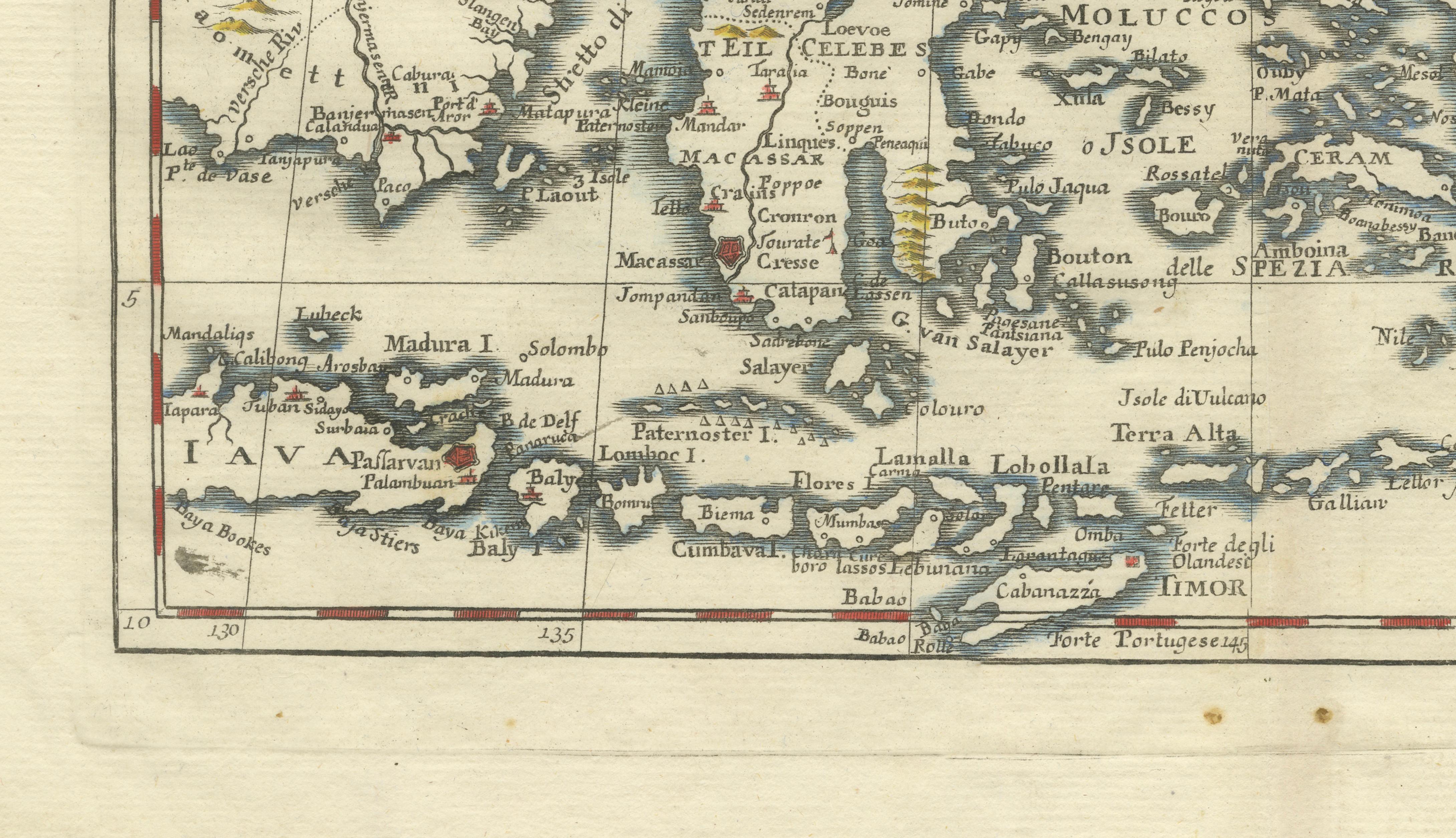 Antique Map Philippines – Moluccas, Celebes, Spice Islands – Tirion, c.1738