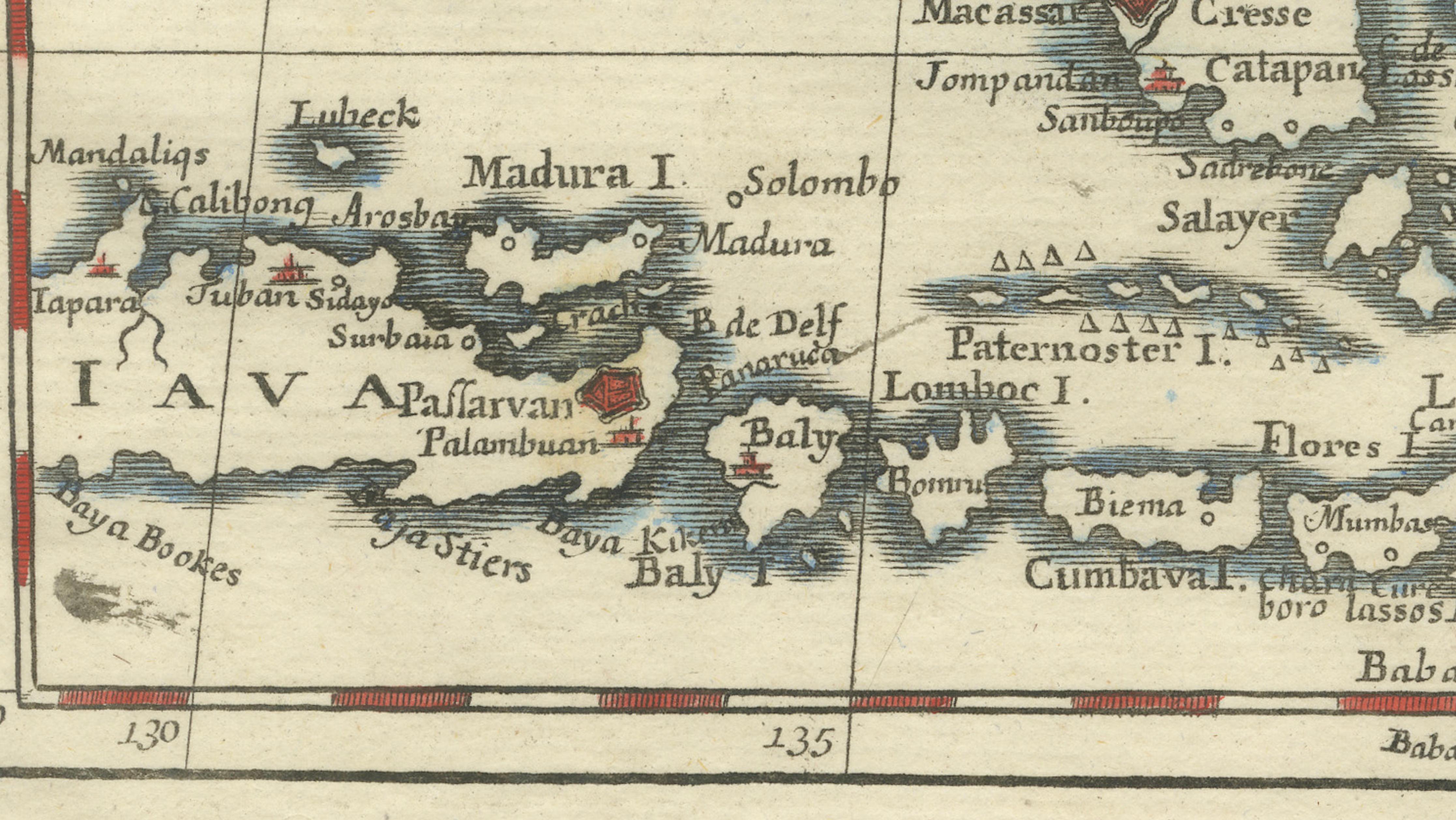 Antique Map Philippines – Moluccas, Celebes, Spice Islands – Tirion, c.1738