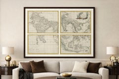 Antique Map Set East Indies – India, Indochina, Indonesia, Zatta 1784