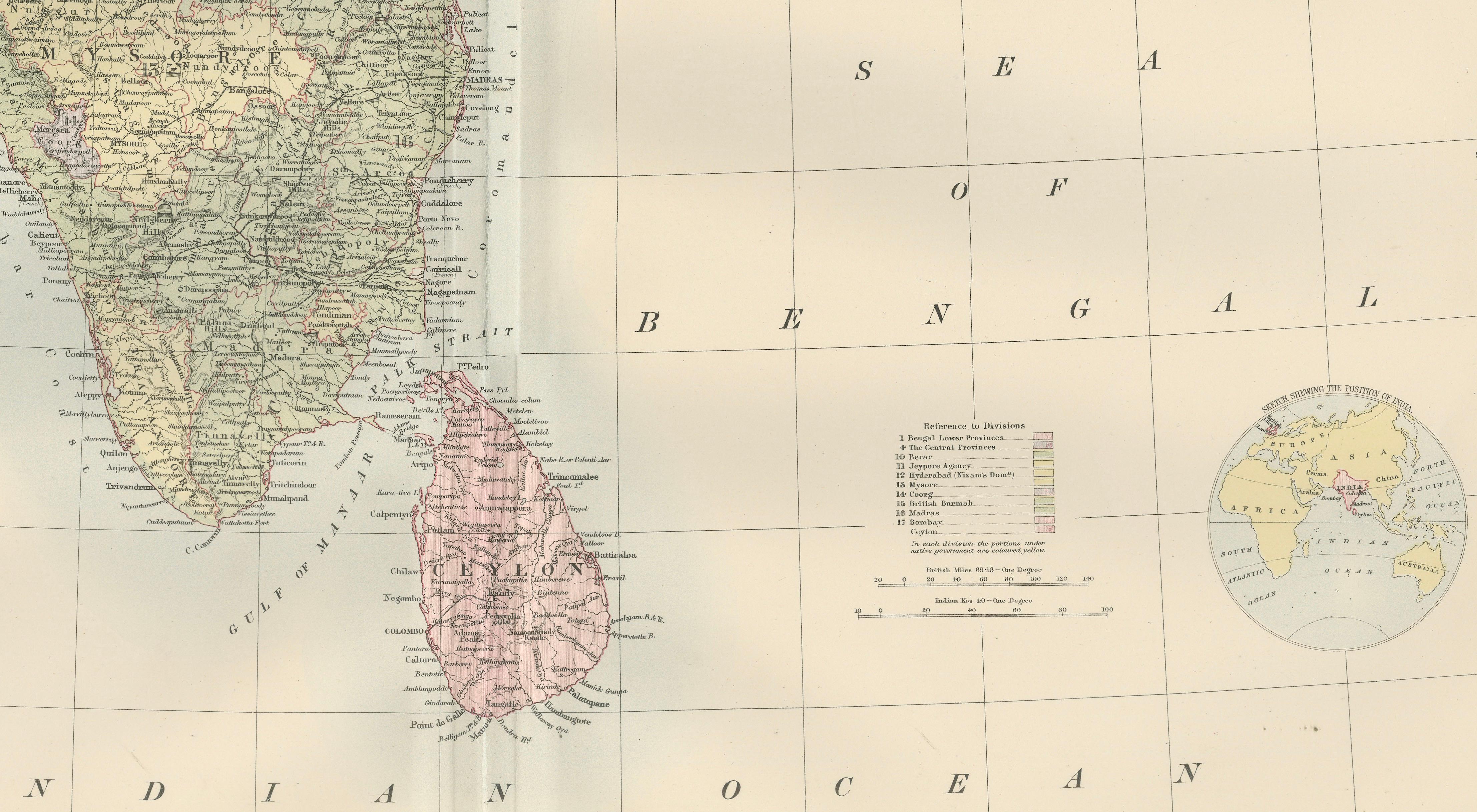 Antique Map Set of India, Two Sheets of Black’s General Atlas, Bartholomew 1884