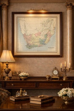 Antique Map South Africa, Bartholomew for Black’s General Atlas - 1884