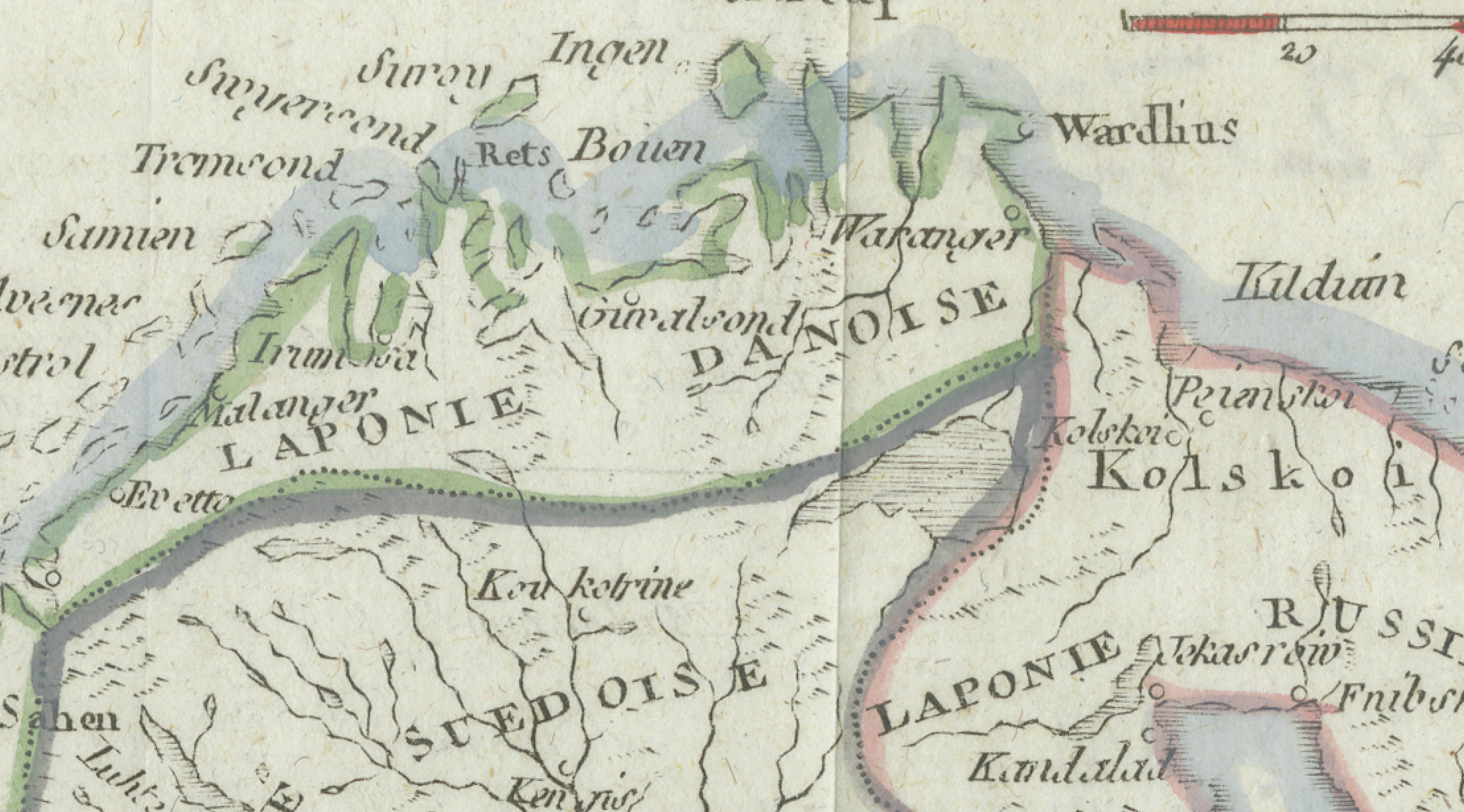 Antique Map Sweden & Norway, Scandinavia, Robert de Vaugondy, 1750