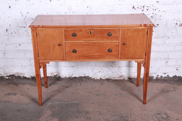 Antique Maple Sideboard Buffet by Frank and Son of Chicago at 1stDibs |  vintage maple buffet, vintage buffet cabinet, maple sideboards