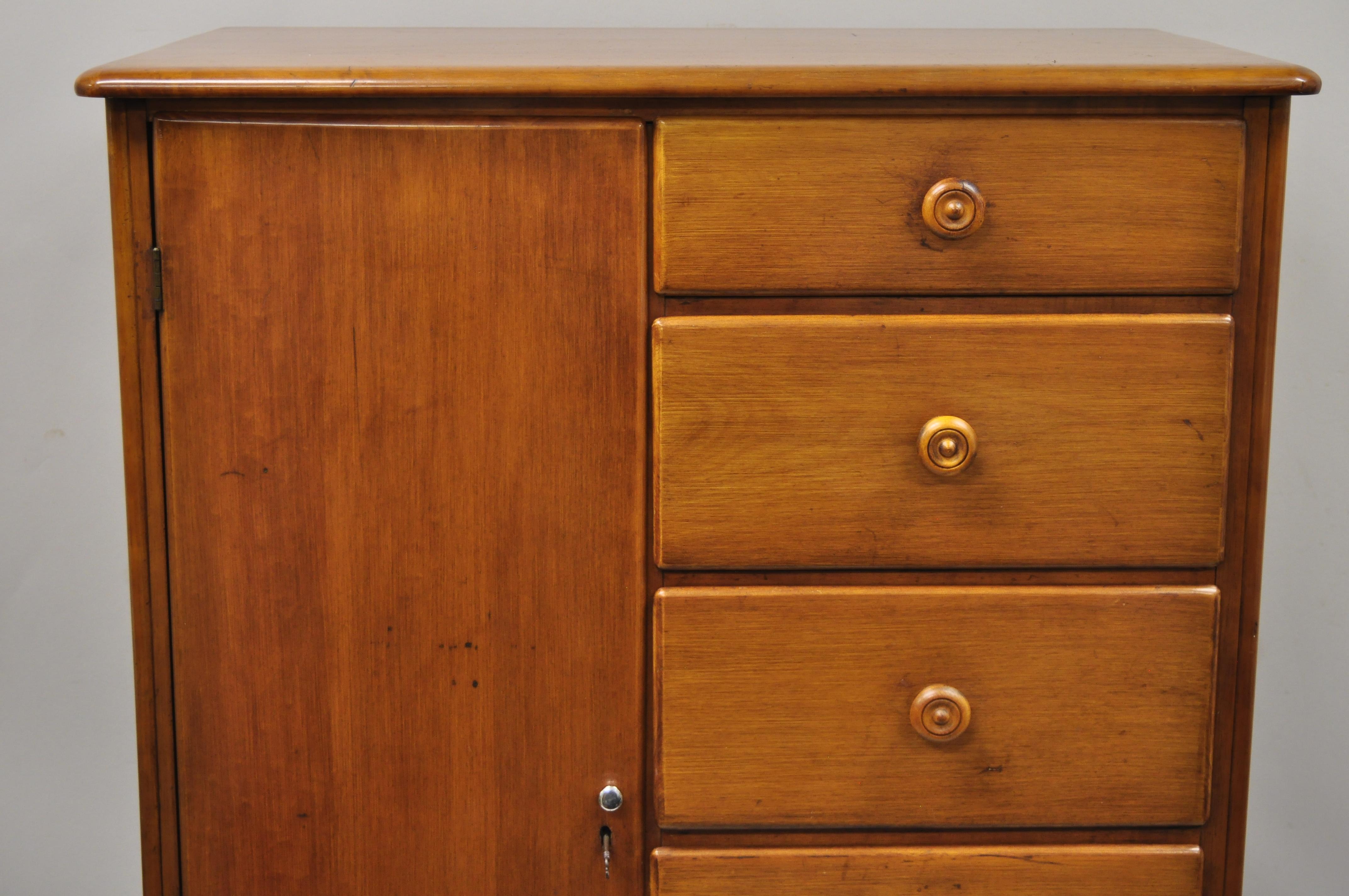vintage maple chest of drawers