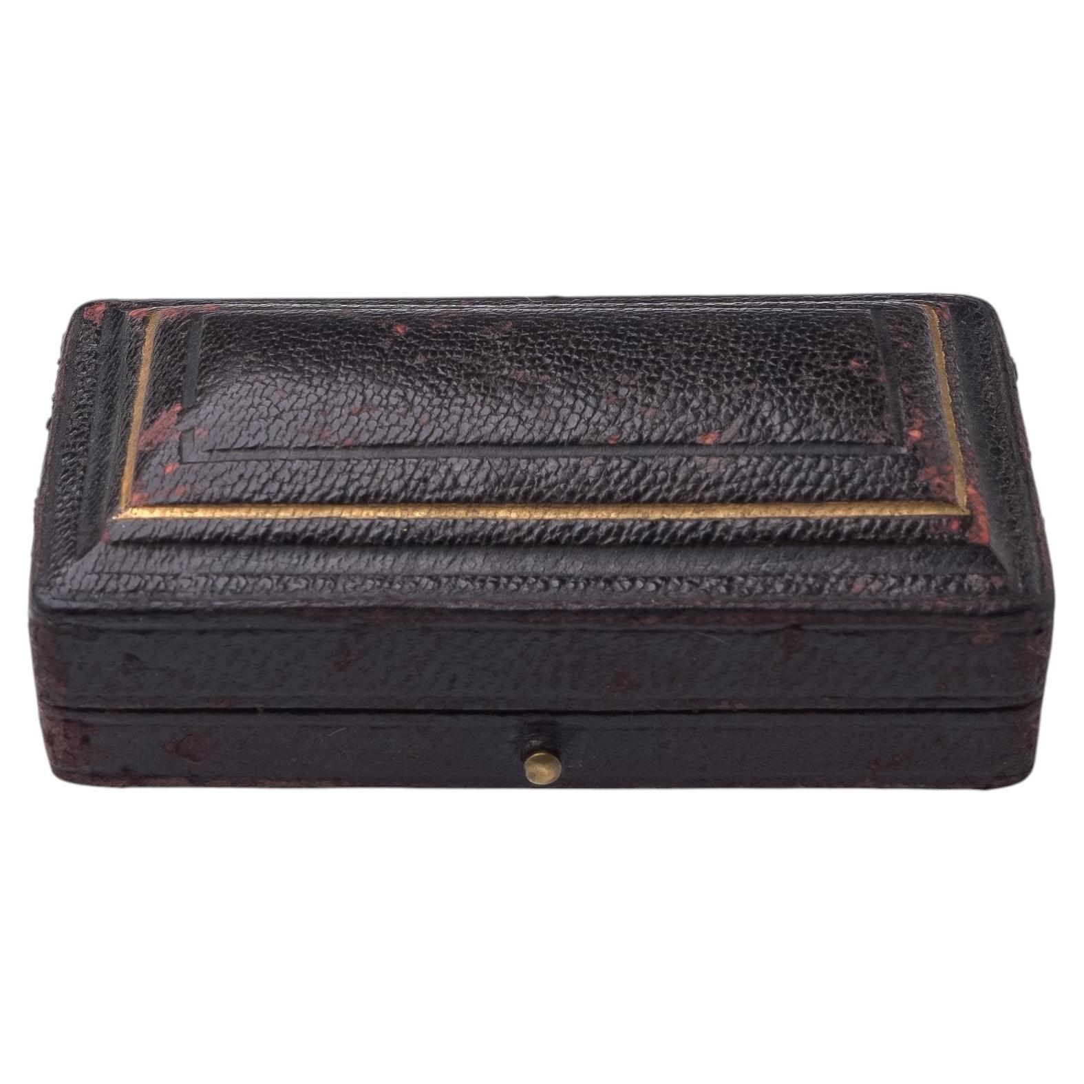 Antique Mappin & Webb Leatherette Presentation Box, 20th Century For Sale