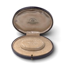 Boîte à bijoux ovale ancienne de Mappin & Webb - Boîtier de présentation pour bracelets
