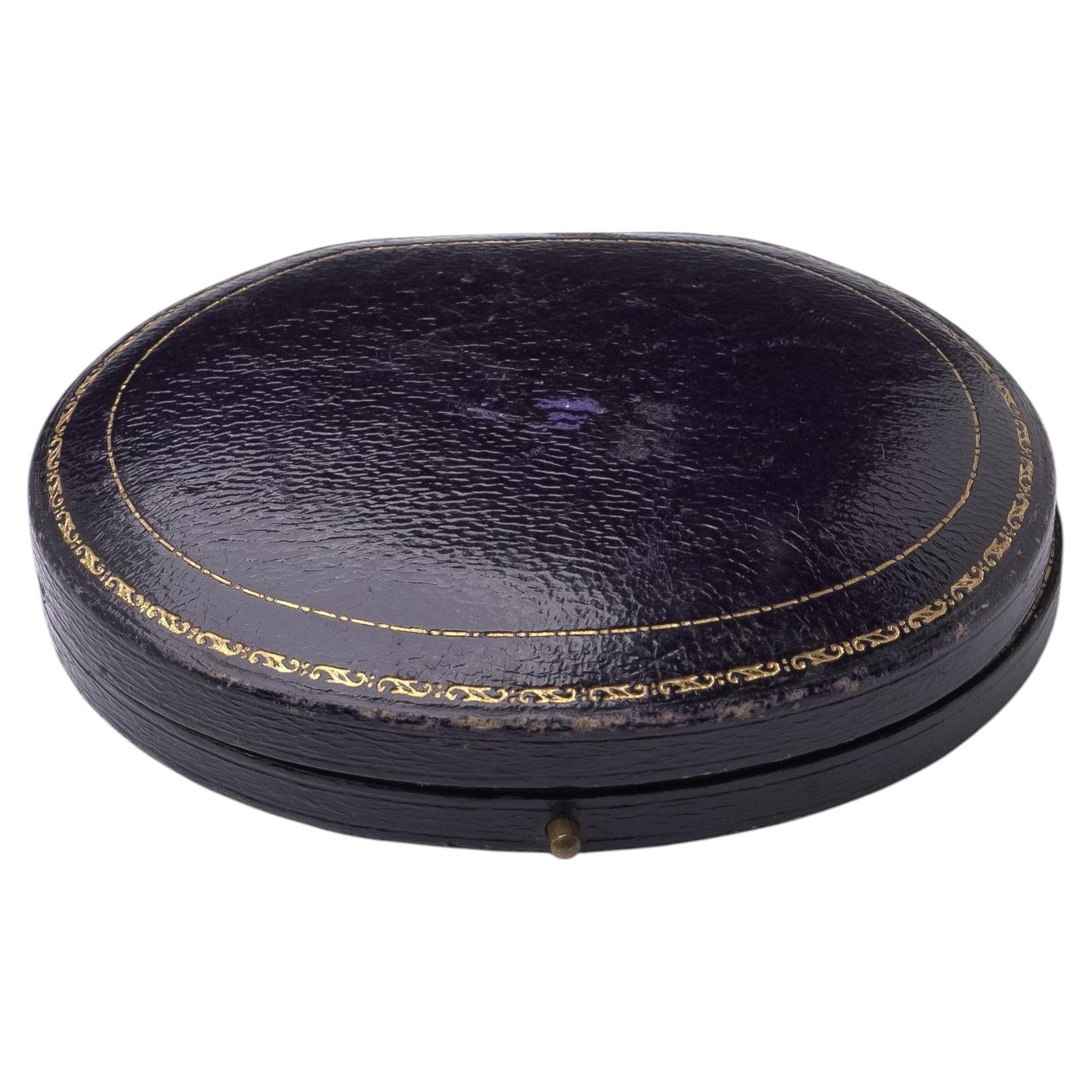 Antique Mappin & Webb Oval Jewellery Box - Bracelet Presentation Case