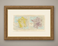 Antique Maps of France, Autumn Wheat and Rye, Vienna Exposition, 1873