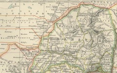 Antique Maps of North-West and South Africa, 1903, Colonial Borders and Terrain