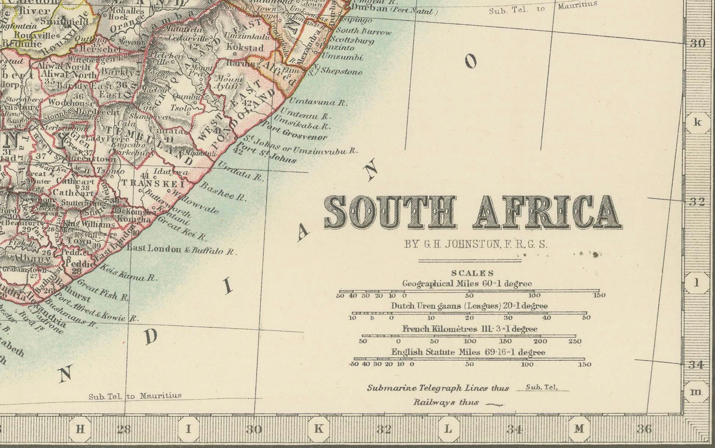 Mapas antiguos de África del Noroeste y del Sur, 1903, Fronteras coloniales y terreno siglo XX en venta