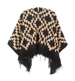 Antiker Poncho eines Mapuche-Häuptlings, Chile oder Argentinien