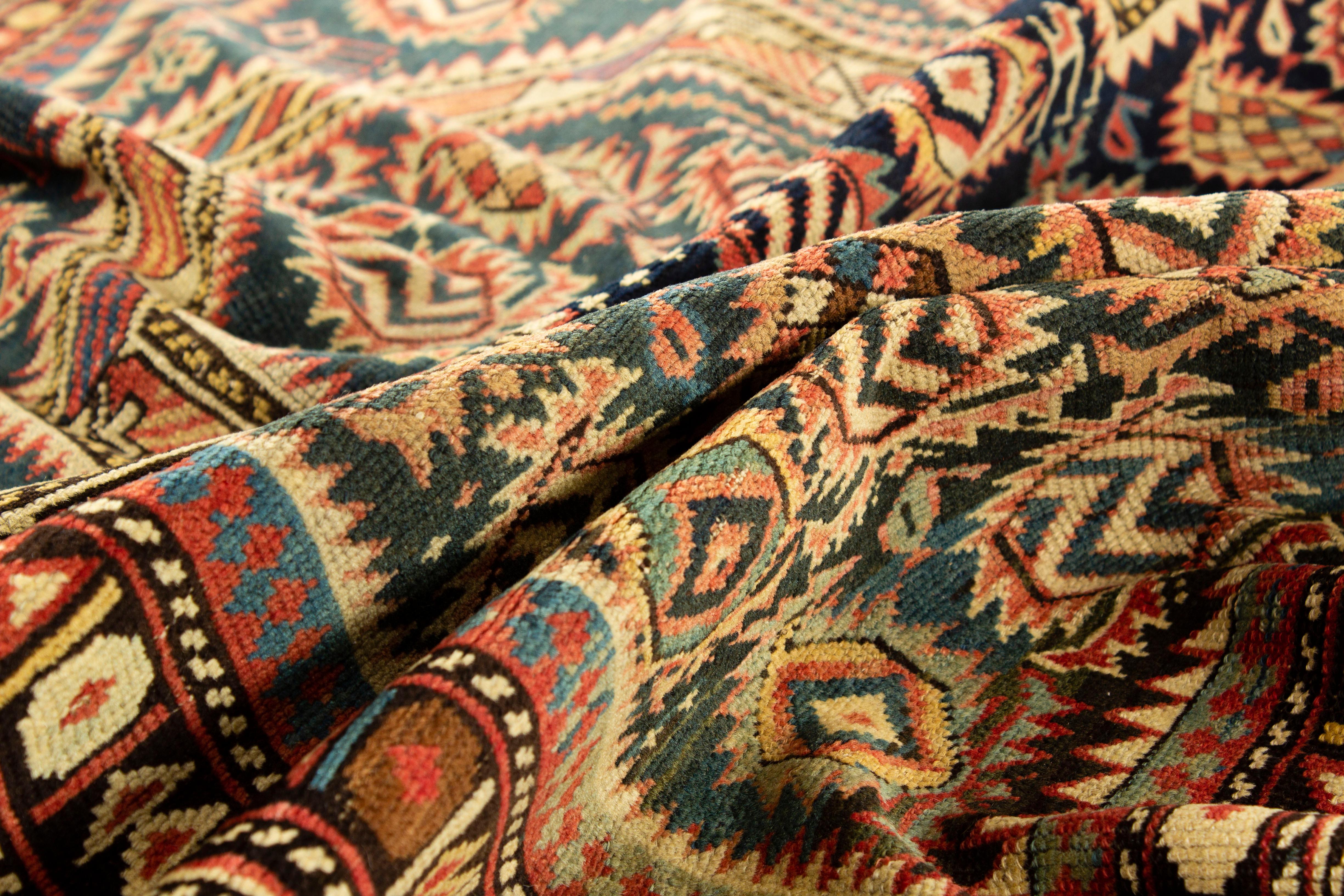 Wool Antique Marasali Shirvan Prayer Rug, circa 1880 4'2 x 5'2 For Sale