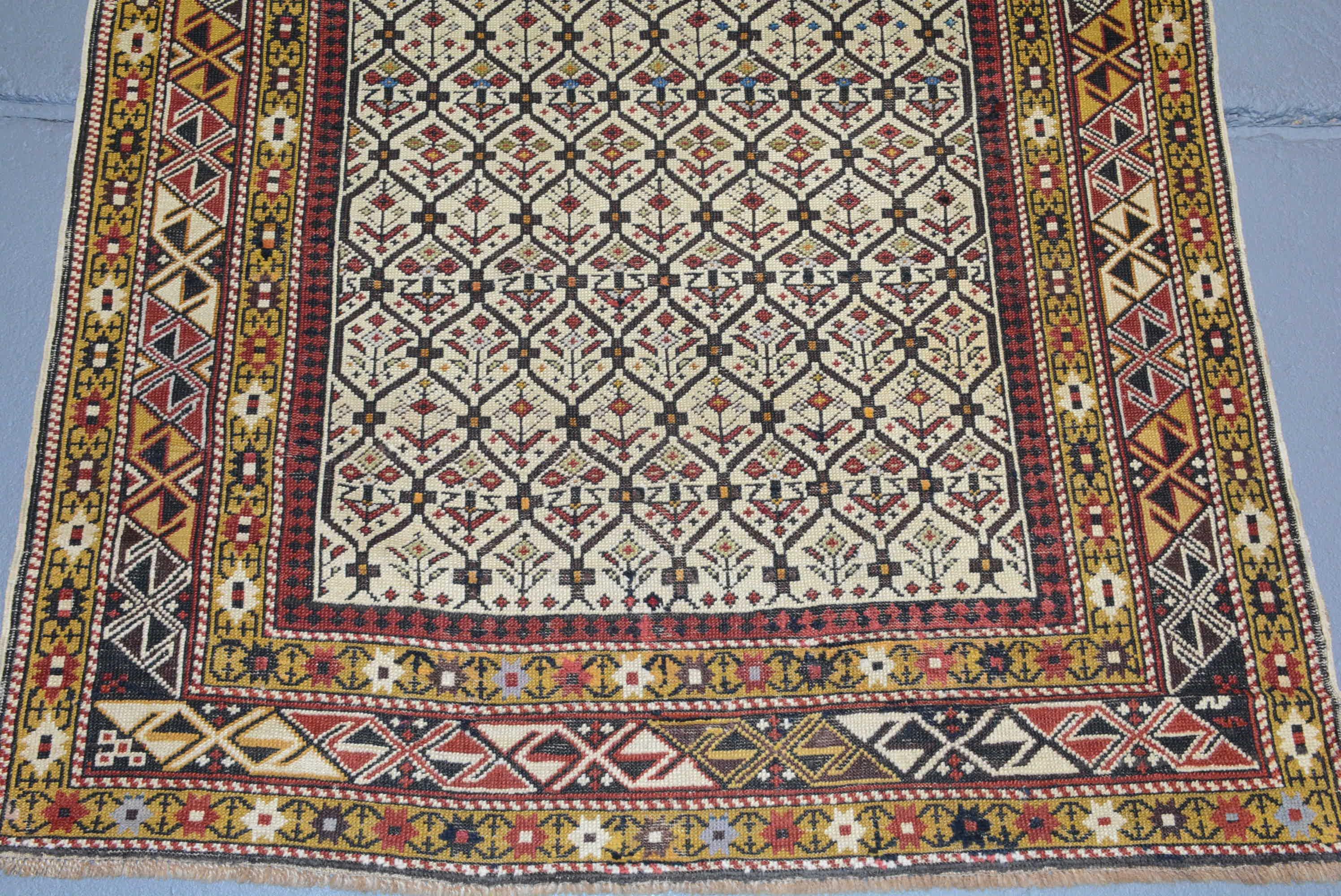 Caucasian Antique Marasali Shirvan Prayer Rug For Sale