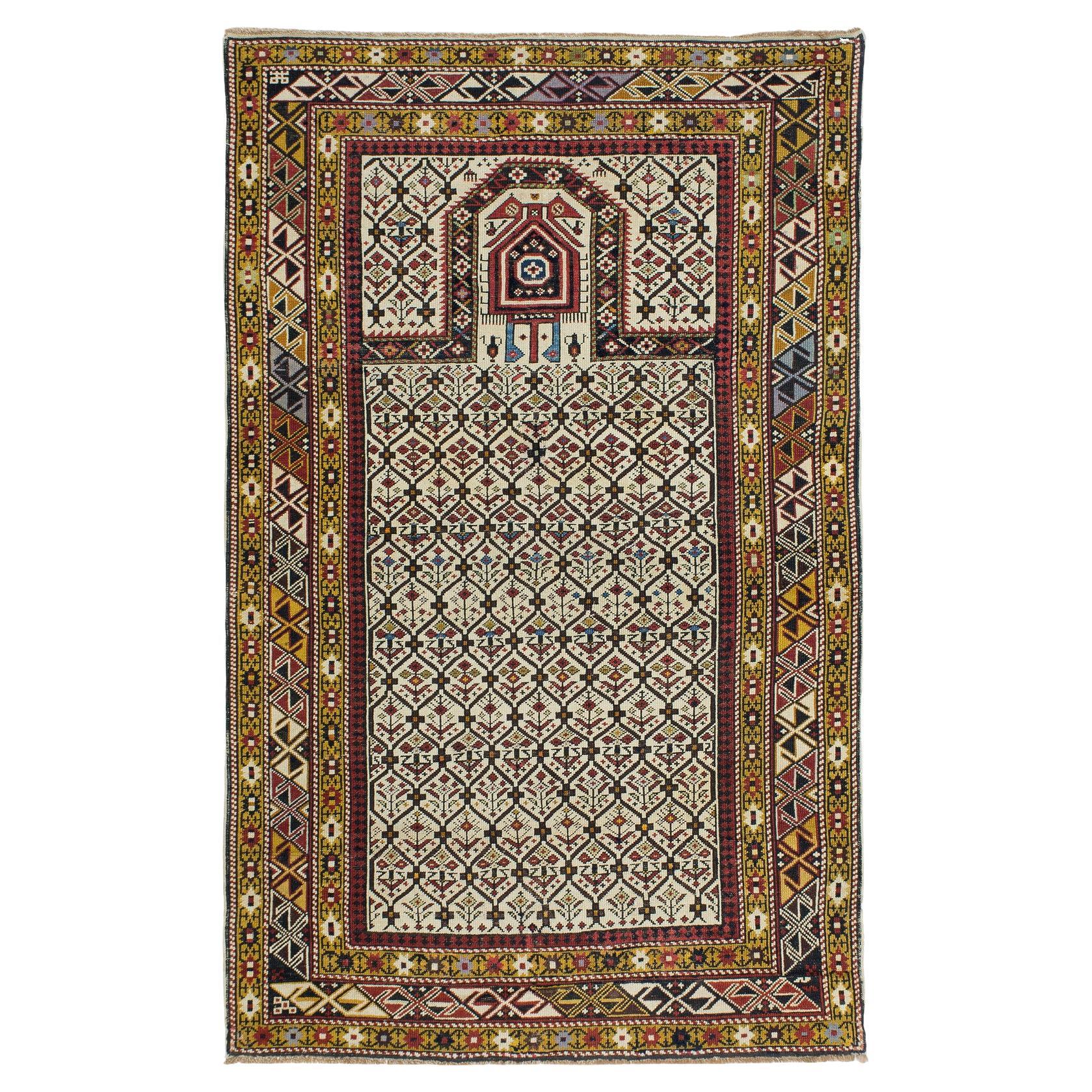 Antique Marasali Shirvan Prayer Rug