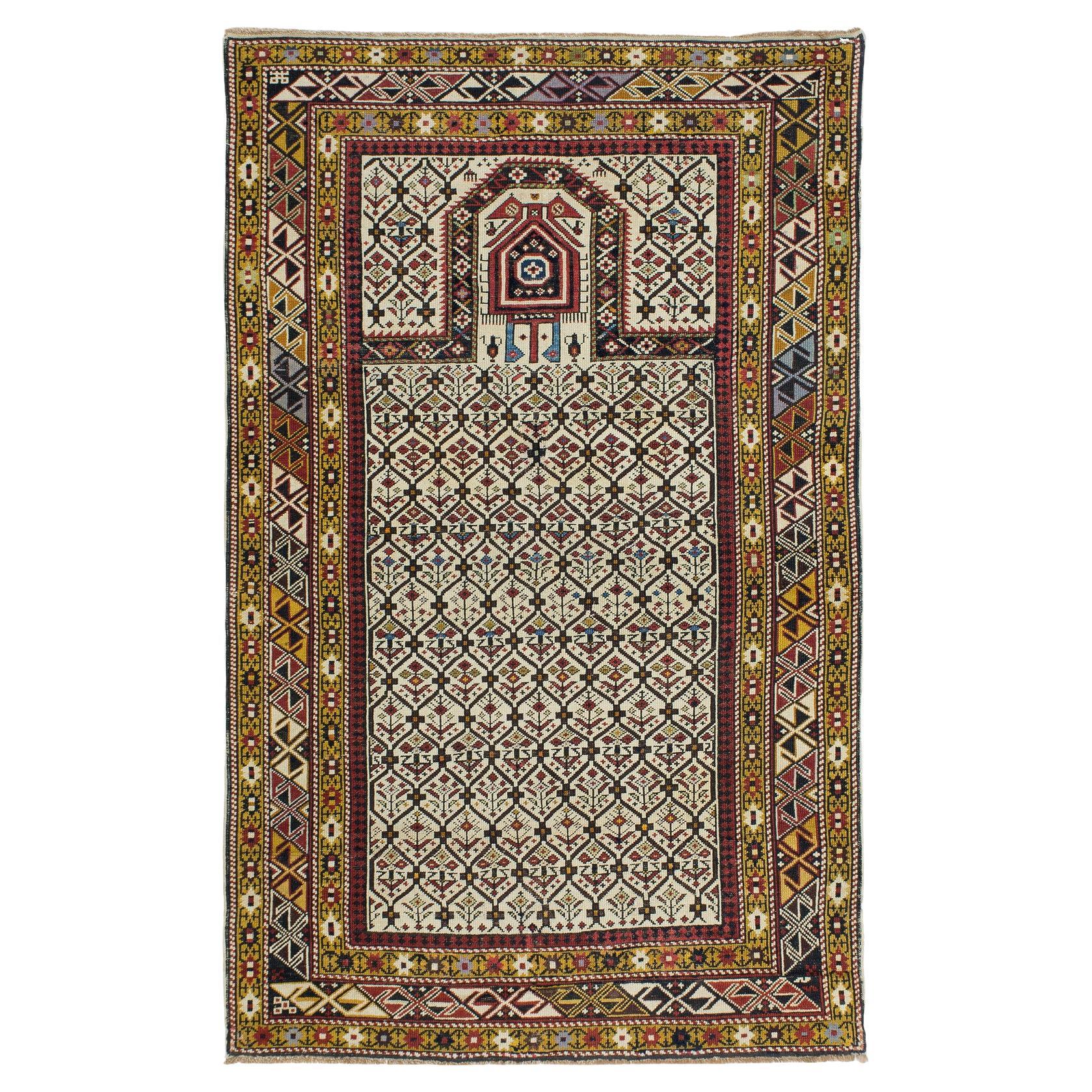 Antique Marasali Shirvan Prayer Rug