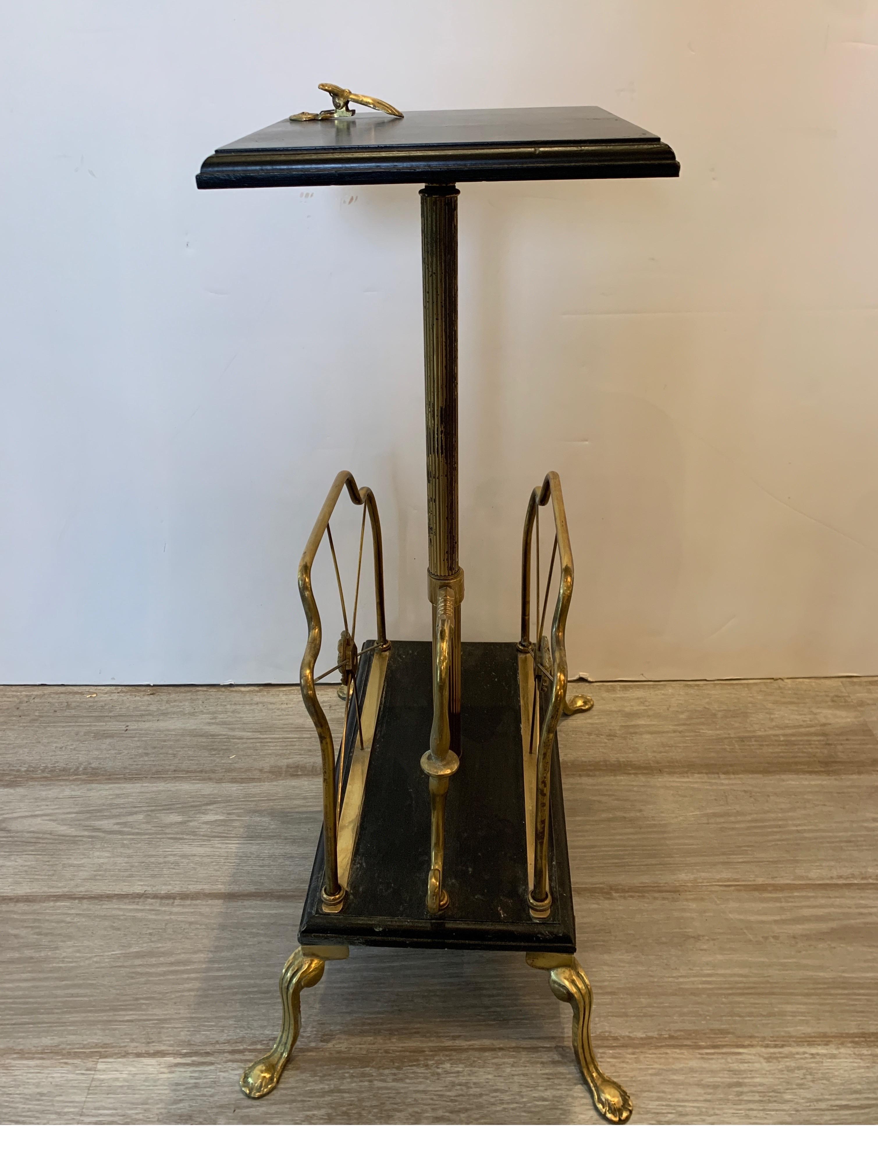 Antique Marble and Brass Magazine, Music Stand 1