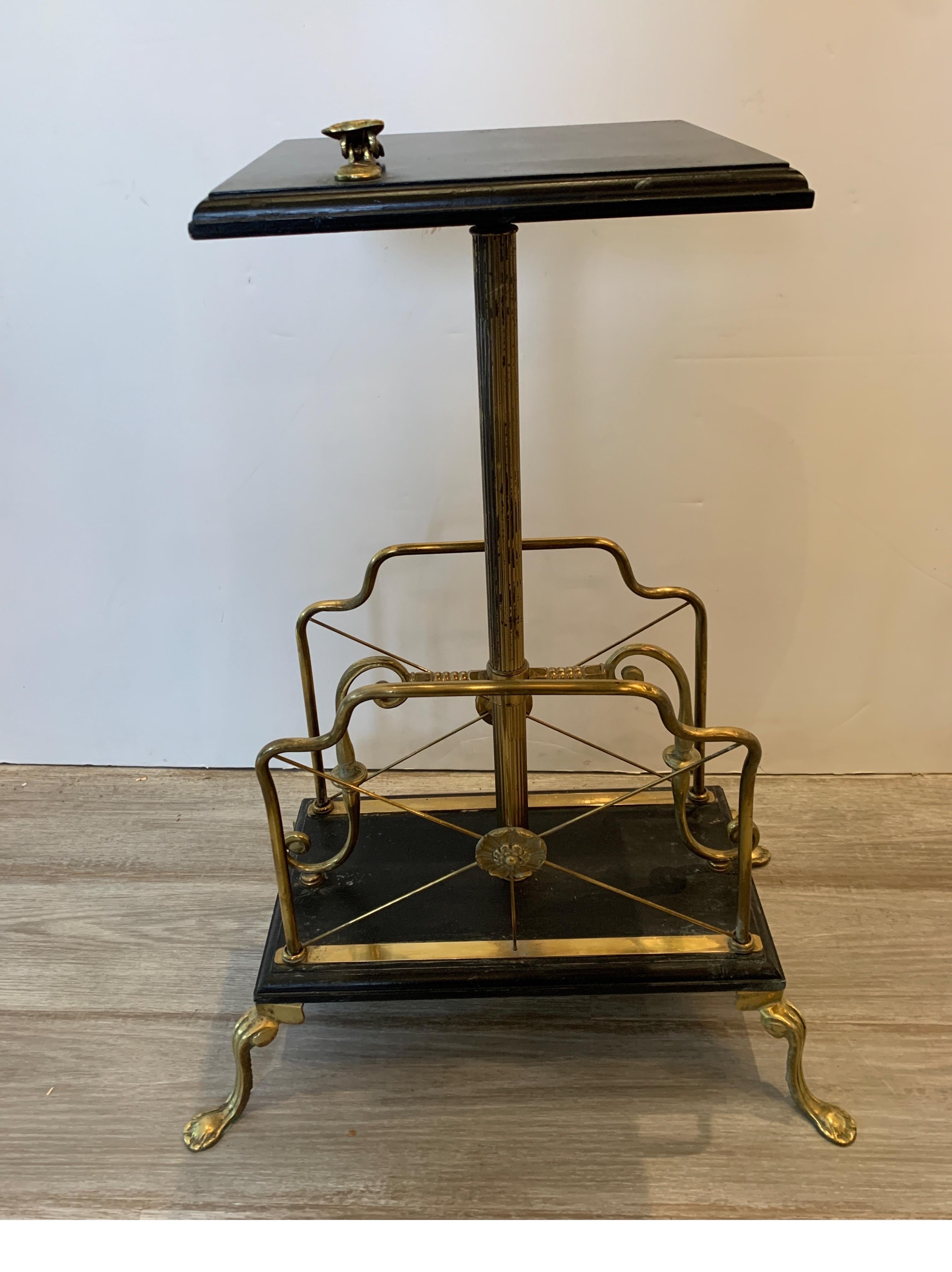 Antique Marble and Brass Magazine, Music Stand 2