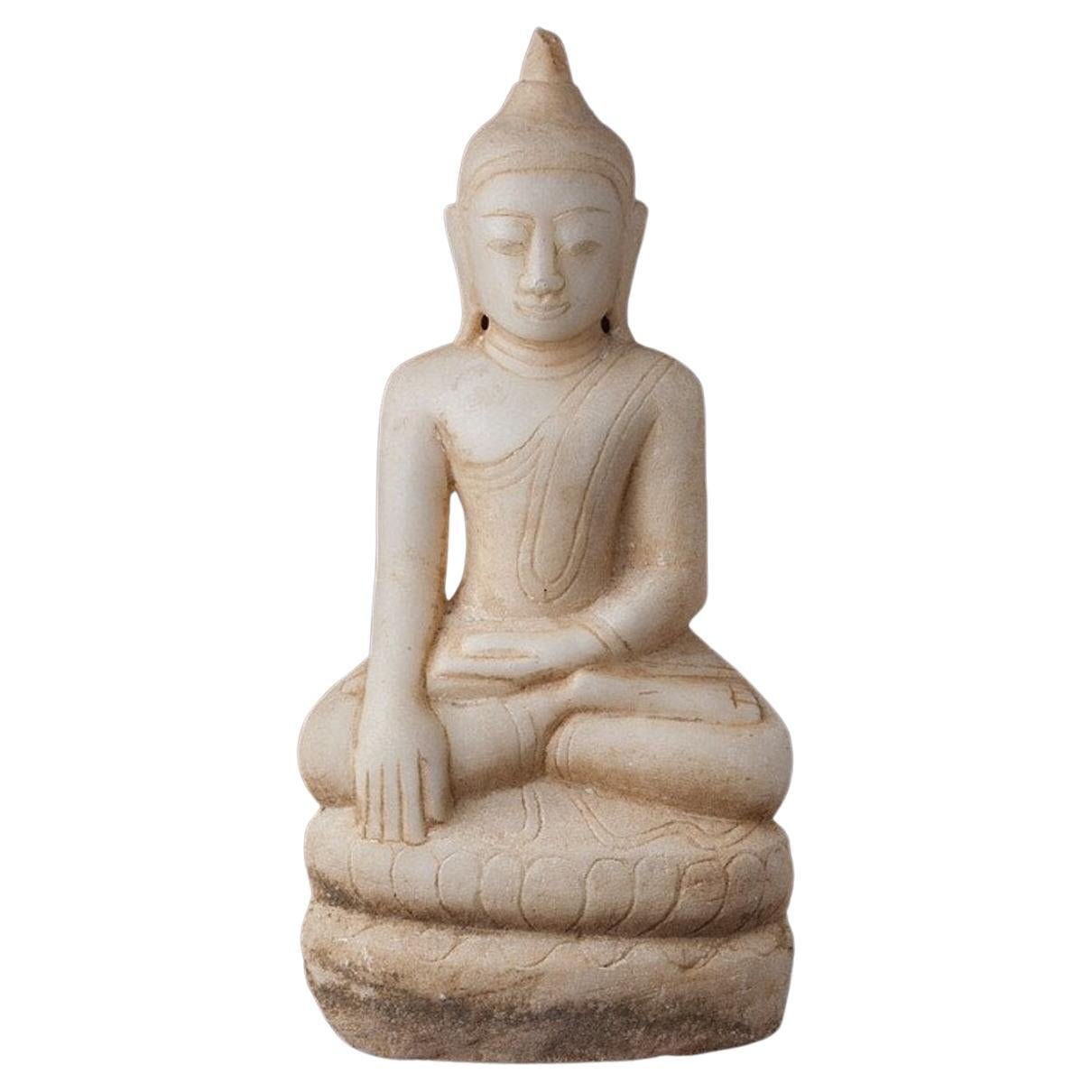 Antique Marble Burmese Buddha Statue from Burma Original Buddhas For