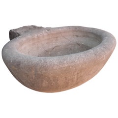 Antique Marble Basin from an Italian Villa, Early 1900s