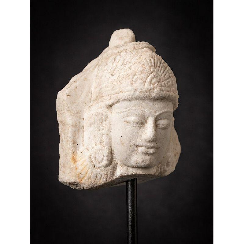 Antique Marble Buddha Head from India 2