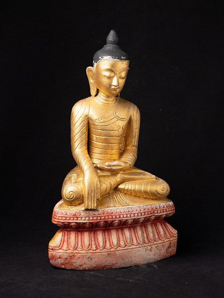 Antique Marble Buddha Statue from Burma For Sale 5
