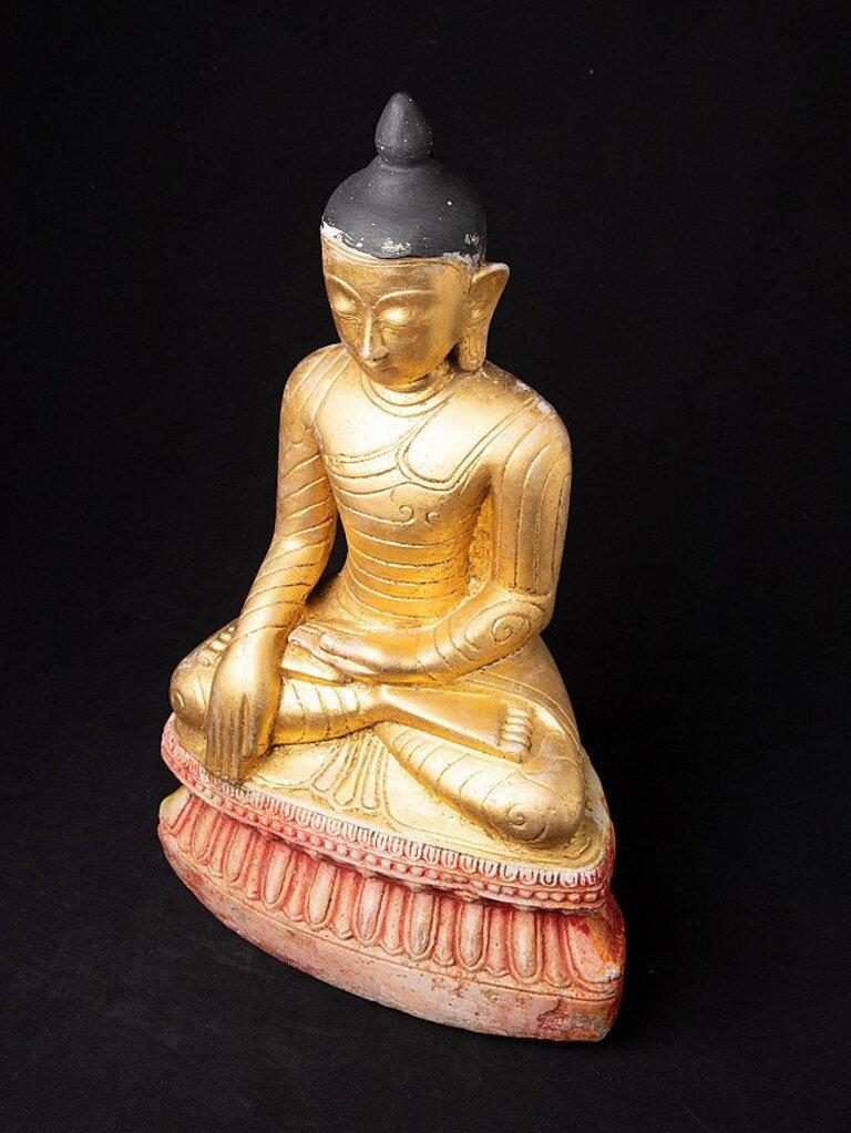 Antique Marble Buddha Statue from Burma For Sale 8