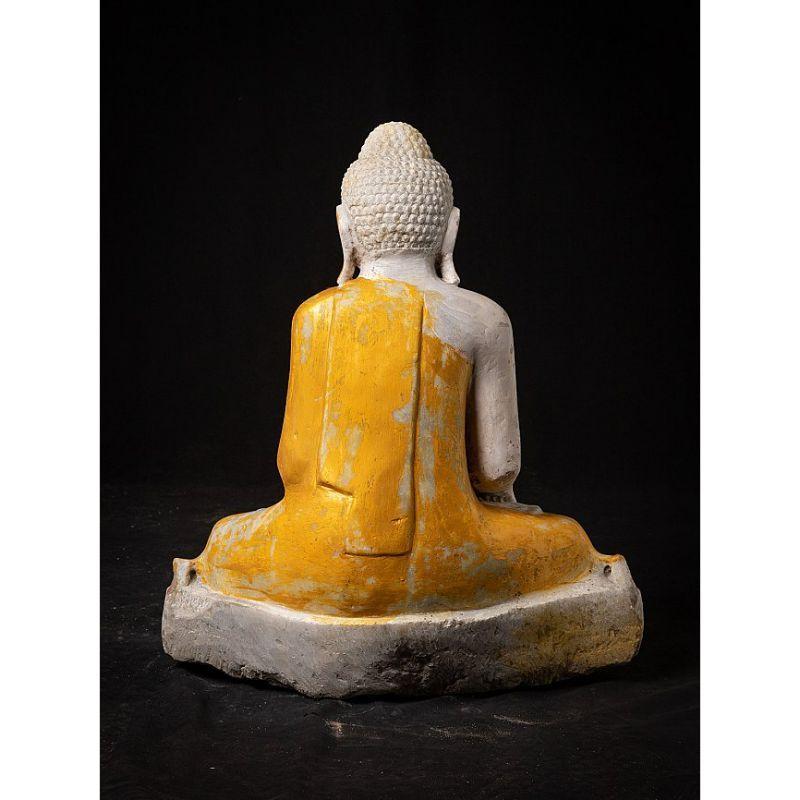 Antique Marble Buddha Statue from Burma For Sale 14