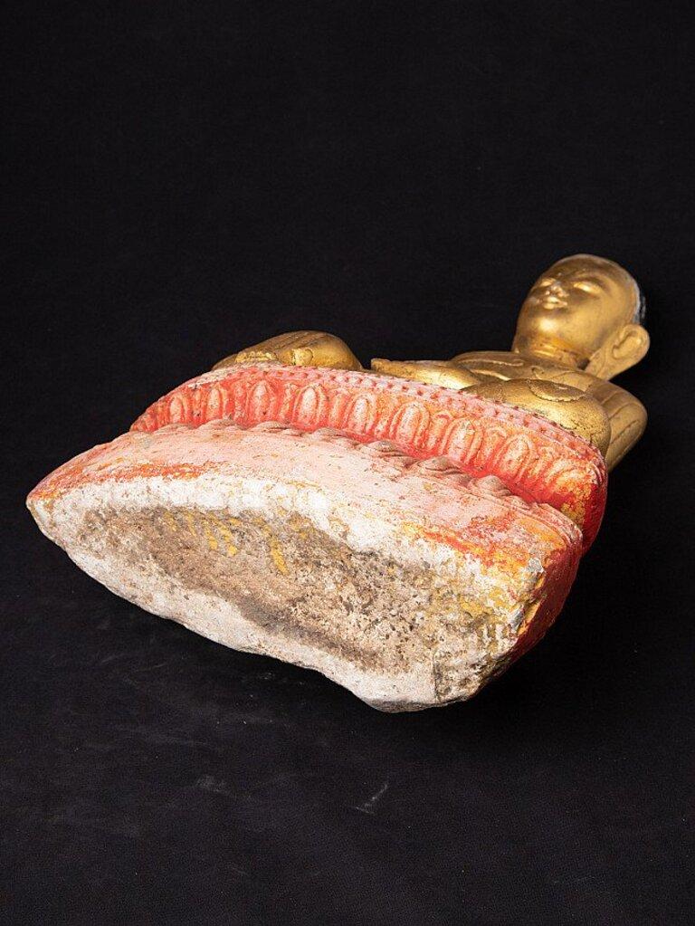 Antique Marble Buddha Statue from Burma For Sale 15