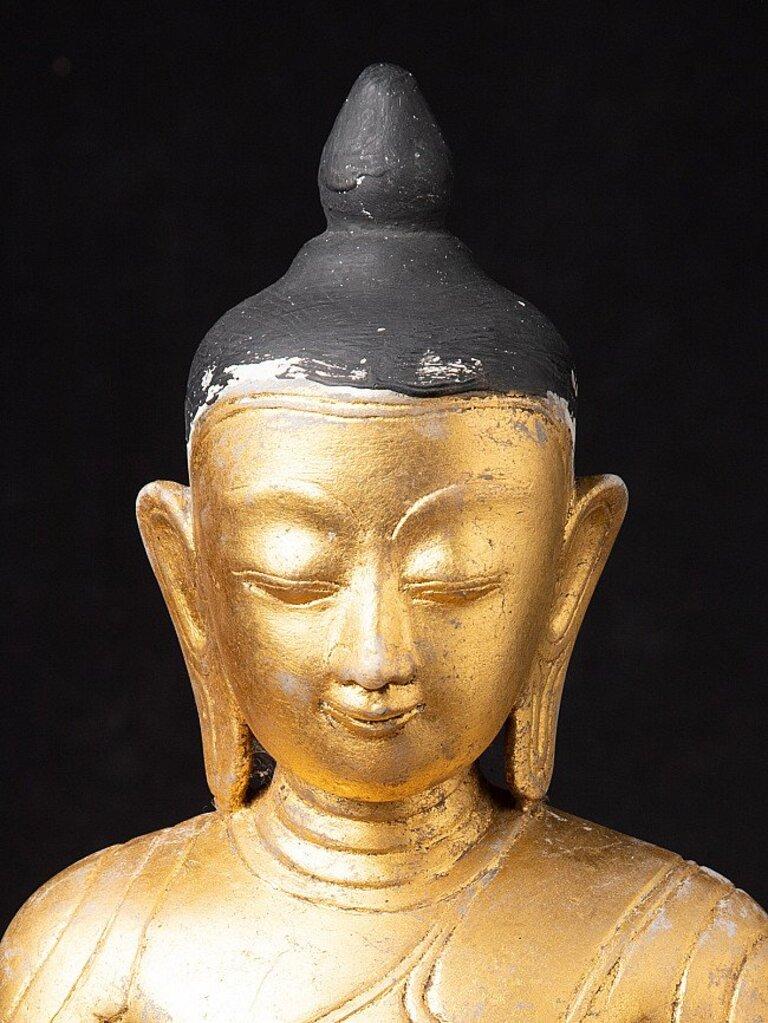 Burmese Antique Marble Buddha Statue from Burma For Sale