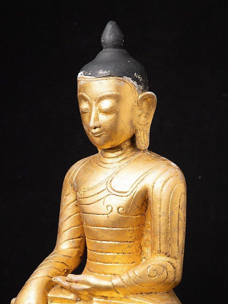 18th Century and Earlier Antique Marble Buddha Statue from Burma For Sale