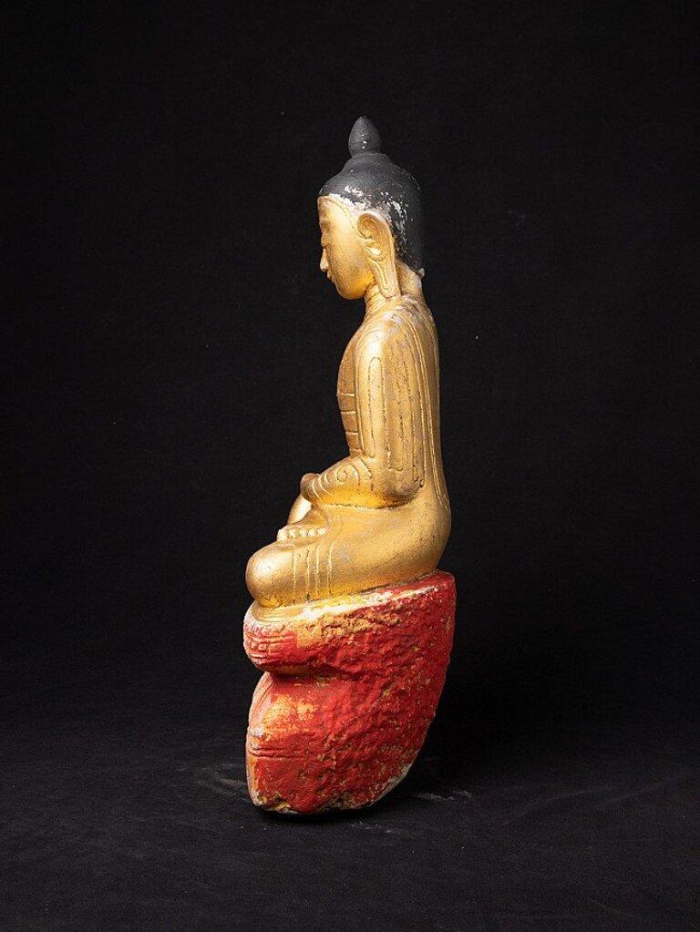 Antique Marble Buddha Statue from Burma For Sale 2
