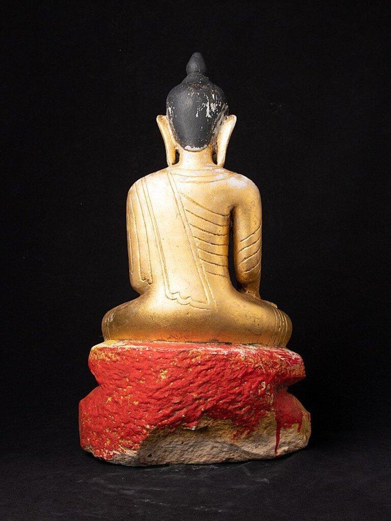Antique Marble Buddha Statue from Burma For Sale 3