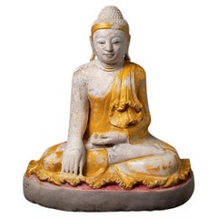 statue de Bouddha ancien en marbre de Birmanie