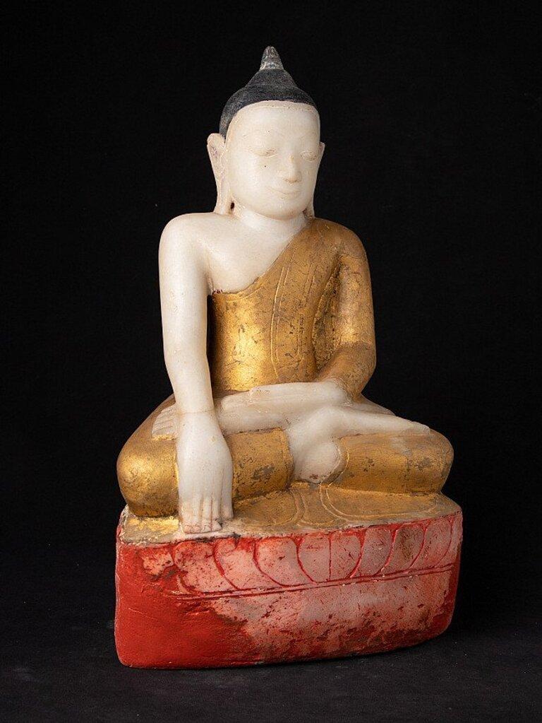 Antiker Burma-Buddha aus Marmor aus Burma im Angebot 5
