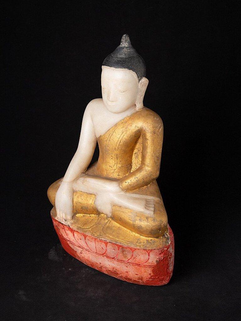 Antiker Burma-Buddha aus Marmor aus Burma im Angebot 8