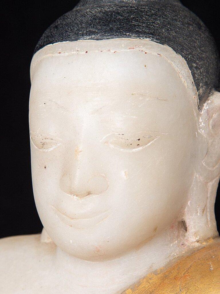 Antiker Burma-Buddha aus Marmor aus Burma im Angebot 10