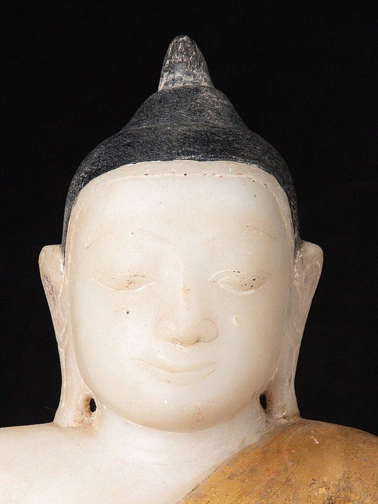 Antiker Burma-Buddha aus Marmor aus Burma (Birmanisch) im Angebot
