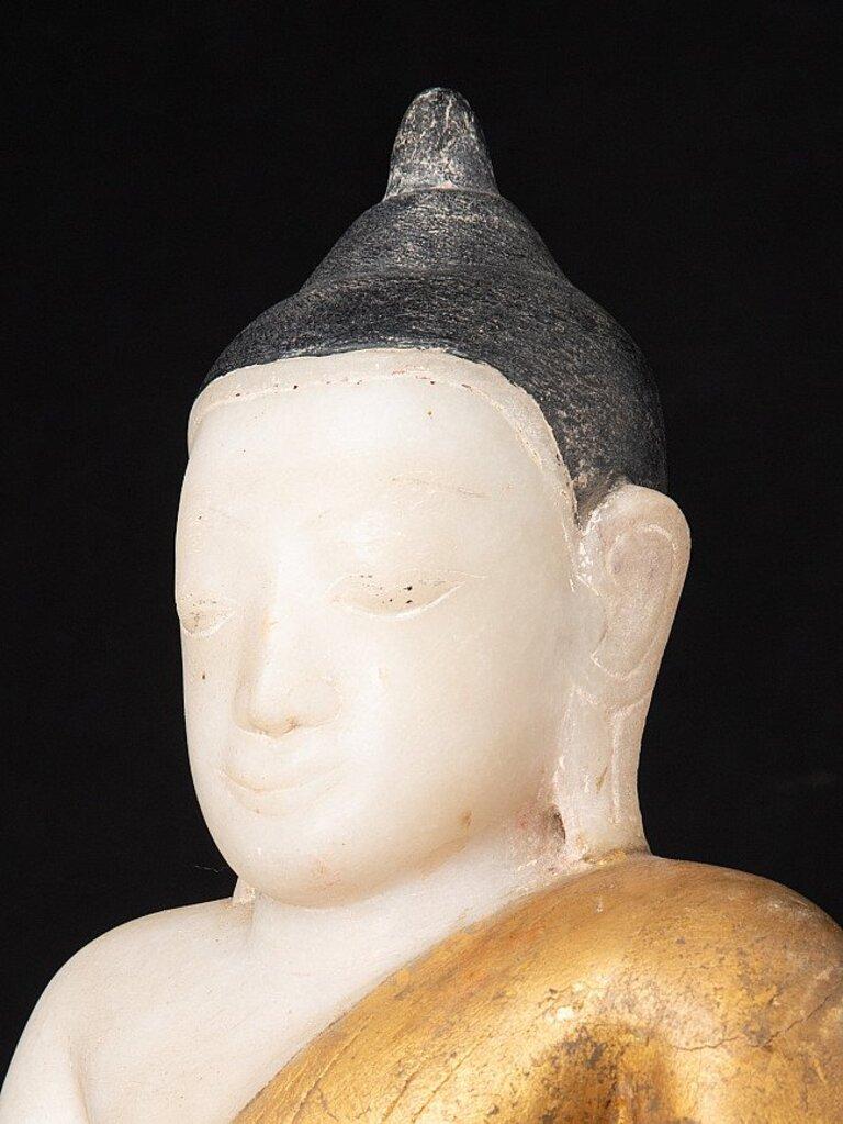 Antiker Burma-Buddha aus Marmor aus Burma im Angebot 1