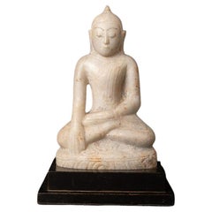 Antique marble Burmese Buddha statue from Burma
