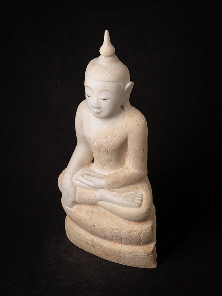 Antique Marble Burmese Buddha Statue from Burma  Original Buddhas For Sale 6