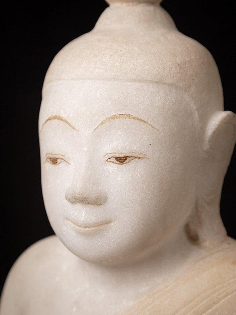 Antique Marble Burmese Buddha Statue from Burma  Original Buddhas For Sale 9