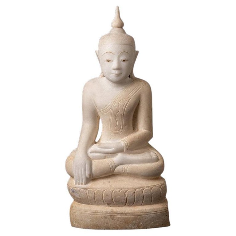 Antique Marble Burmese Buddha Statue from Burma Original Buddhas For
