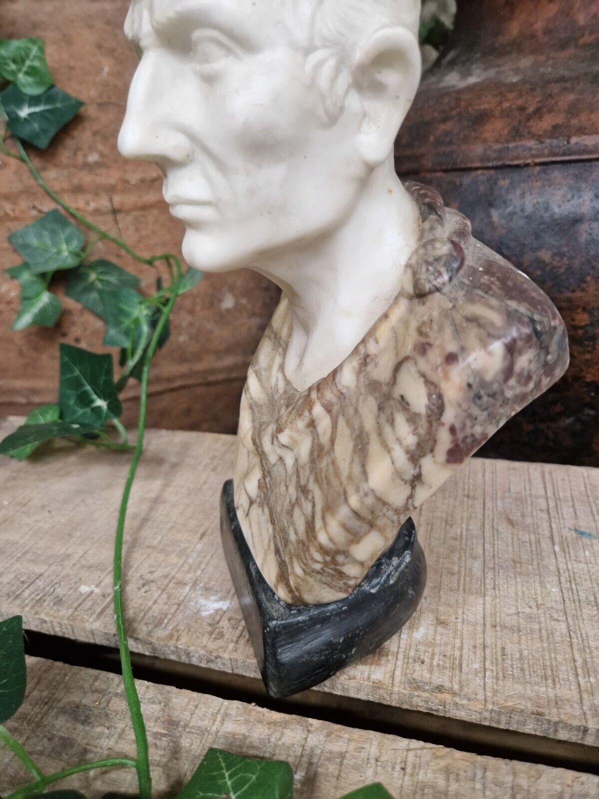 Antique Marble Bust French Sculpture of Julius Caesar 5