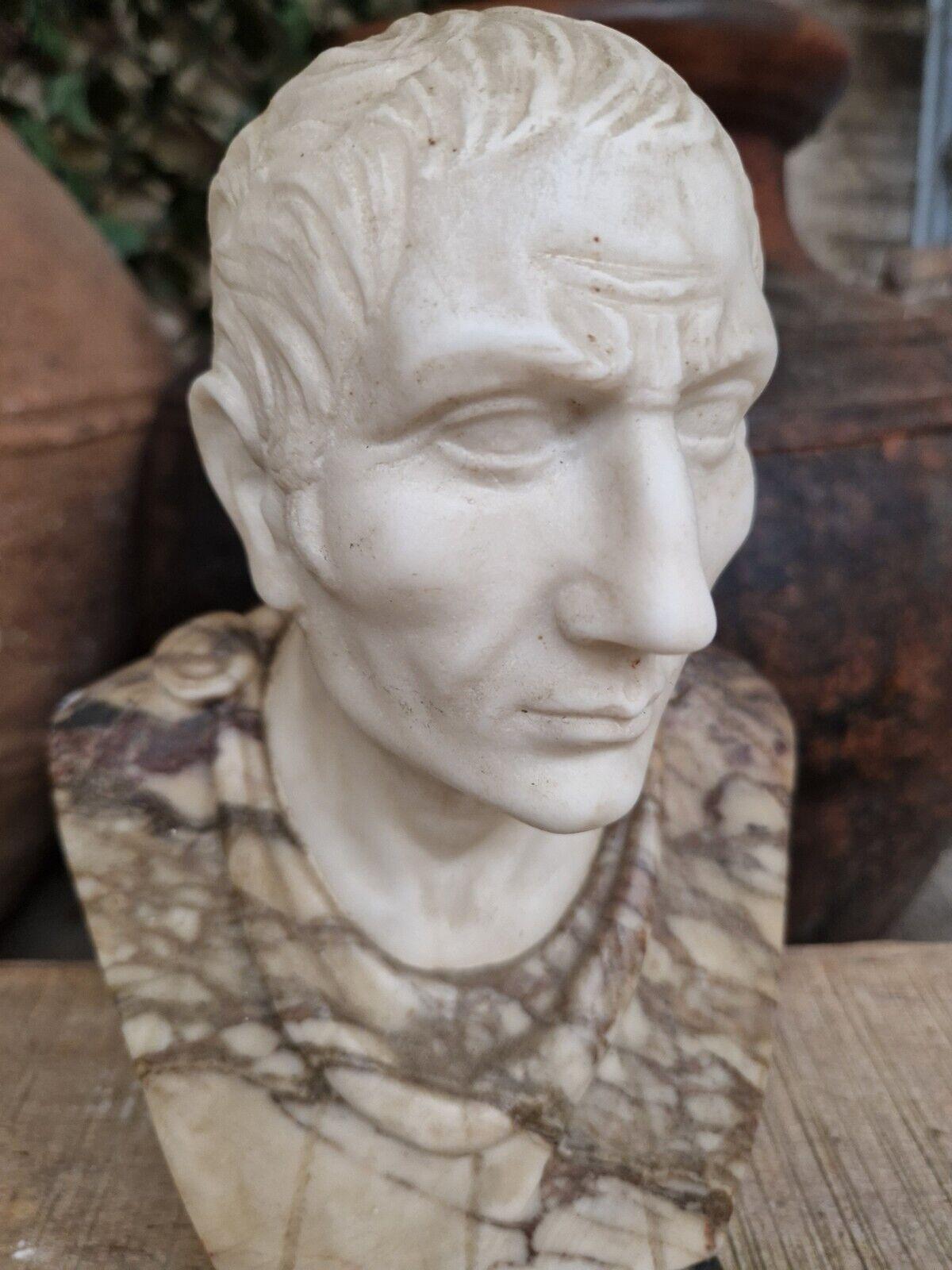 Antique Marble Bust French Sculpture of Julius Caesar 7